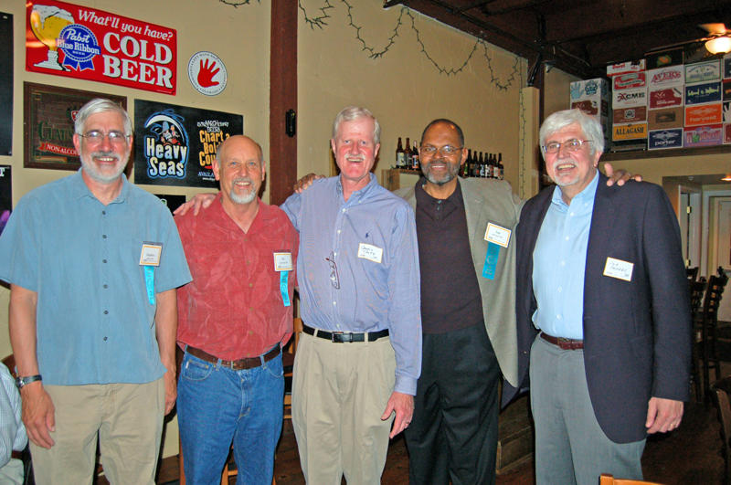Alumni from the 1968 basketball team